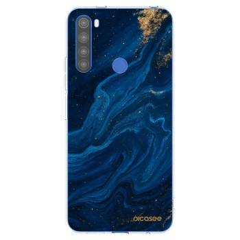 Picasee silikonový průhledný obal pro Xiaomi Redmi Note 8T - Blue