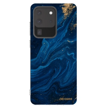 Picasee silikonový průhledný obal pro Samsung Galaxy S20 Ultra 5G G988F - Blue