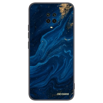 Picasee silikonový černý obal pro Xiaomi Redmi Note 9 Pro - Blue