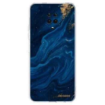 Picasee silikonový průhledný obal pro Xiaomi Redmi Note 9S - Blue