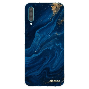 Picasee silikonový průhledný obal pro Samsung Galaxy A30s A307F - Blue