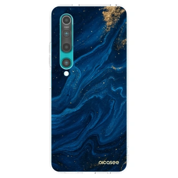 Picasee silikonový průhledný obal pro Xiaomi Mi 10 - Blue