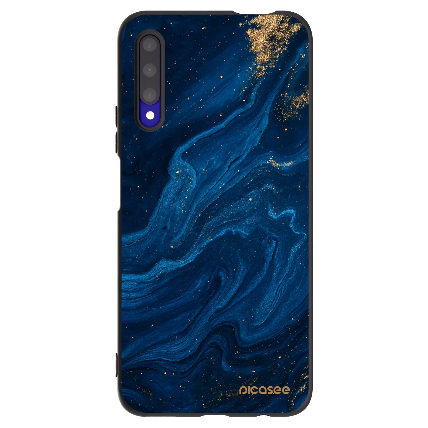 Picasee silikonový černý obal pro Honor 9X Pro - Blue