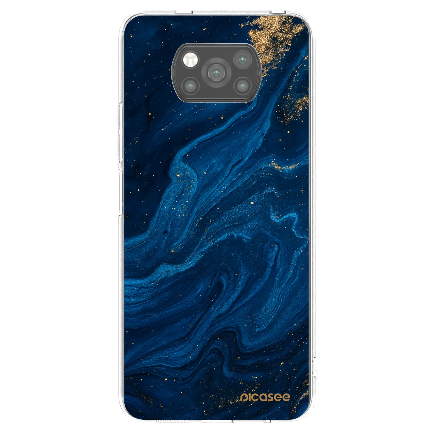 Picasee silikonový černý obal pro Xiaomi Poco X3 - Blue