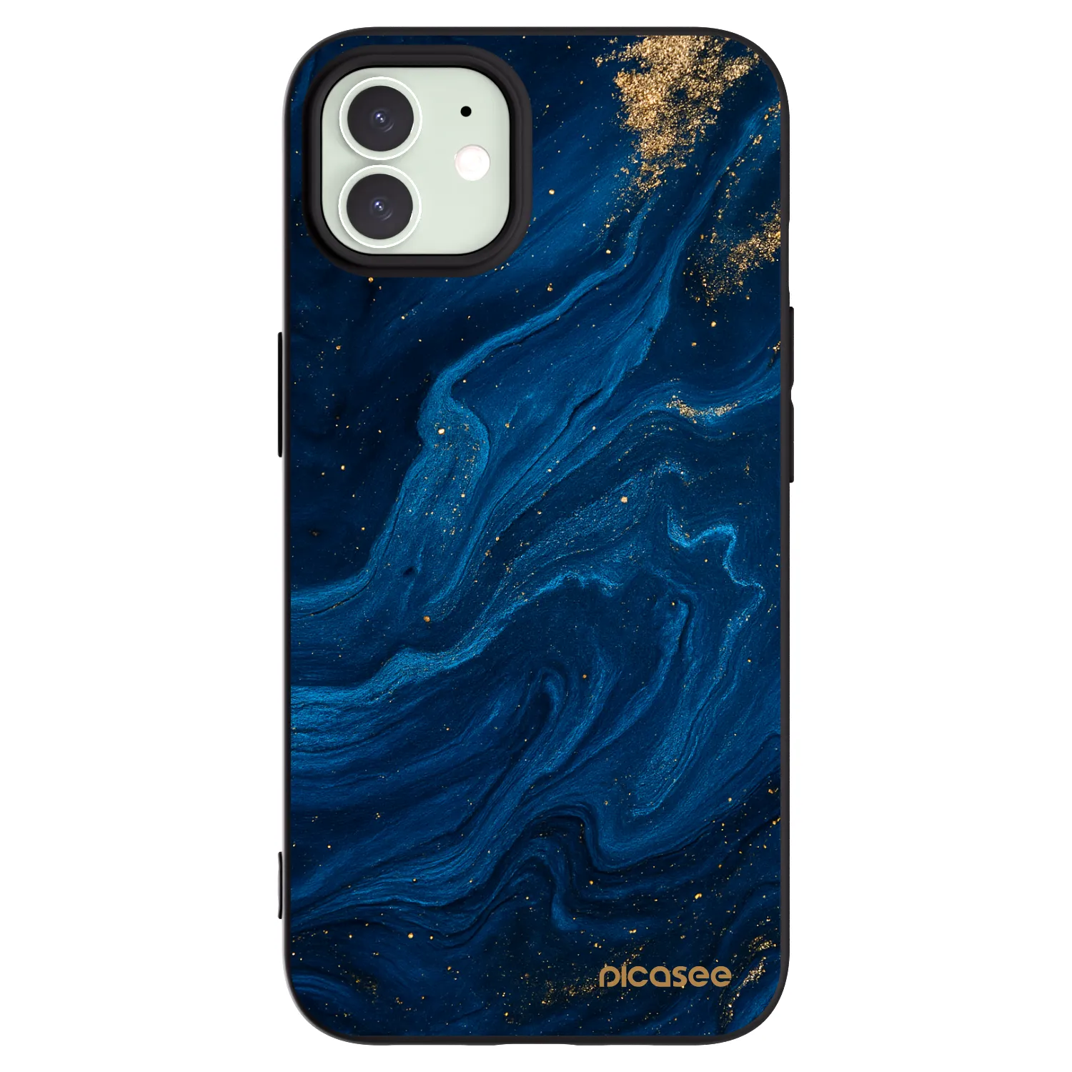 Picasee silikonový černý obal pro Apple iPhone 12 Pro - Blue