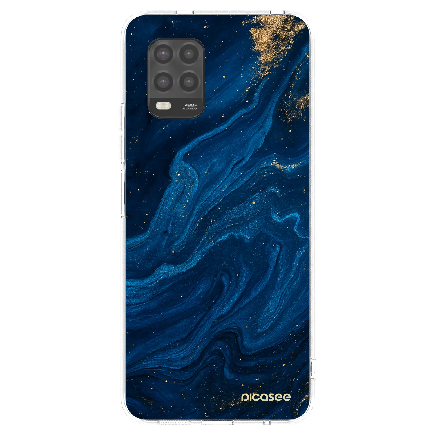 Picasee silikonový průhledný obal pro Xiaomi Mi 10 Lite - Blue