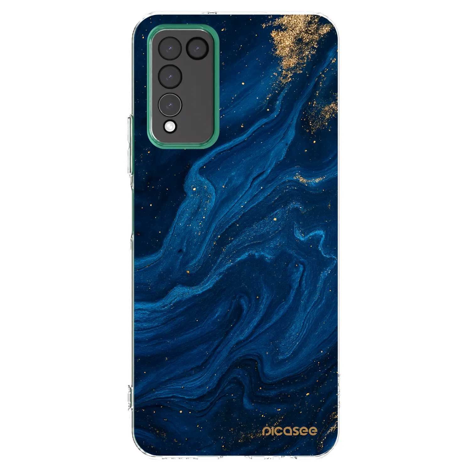 Picasee silikonový průhledný obal pro Honor 10X Lite - Blue