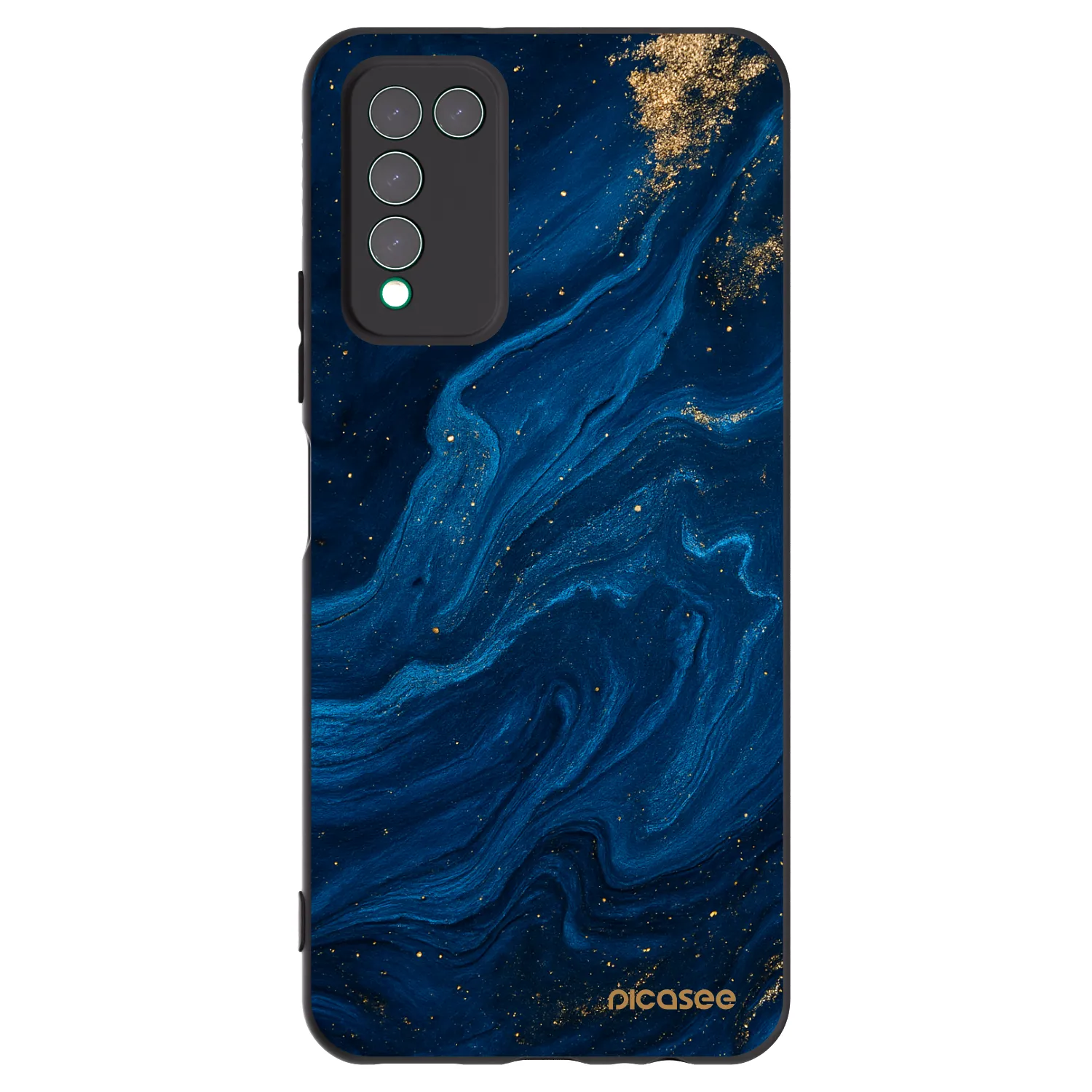 Picasee silikonový černý obal pro Honor 10X Lite - Blue
