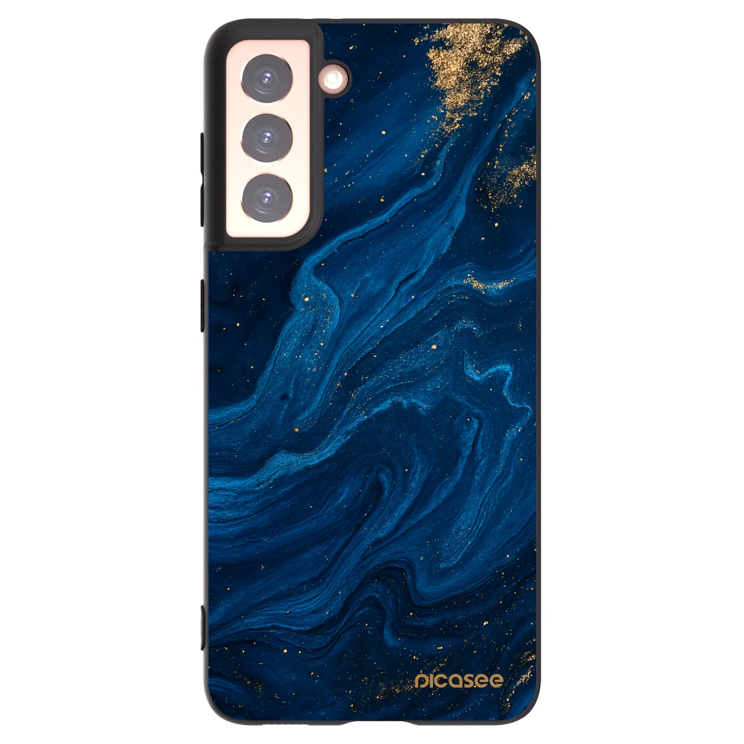 Picasee silikonový černý obal pro Samsung Galaxy S21 5G G991B - Blue