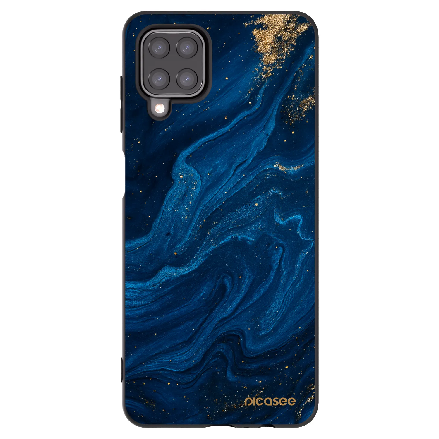 Picasee silikonový černý obal pro Samsung Galaxy A12 A125F - Blue