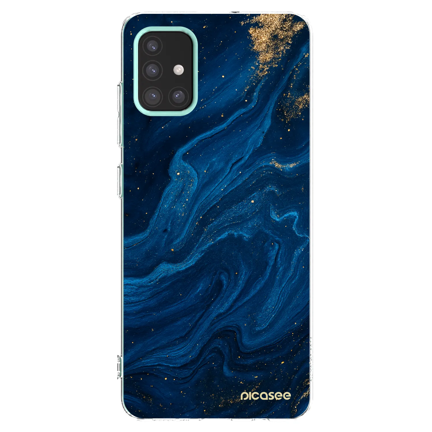 Picasee silikonový průhledný obal pro Samsung Galaxy M31s - Blue