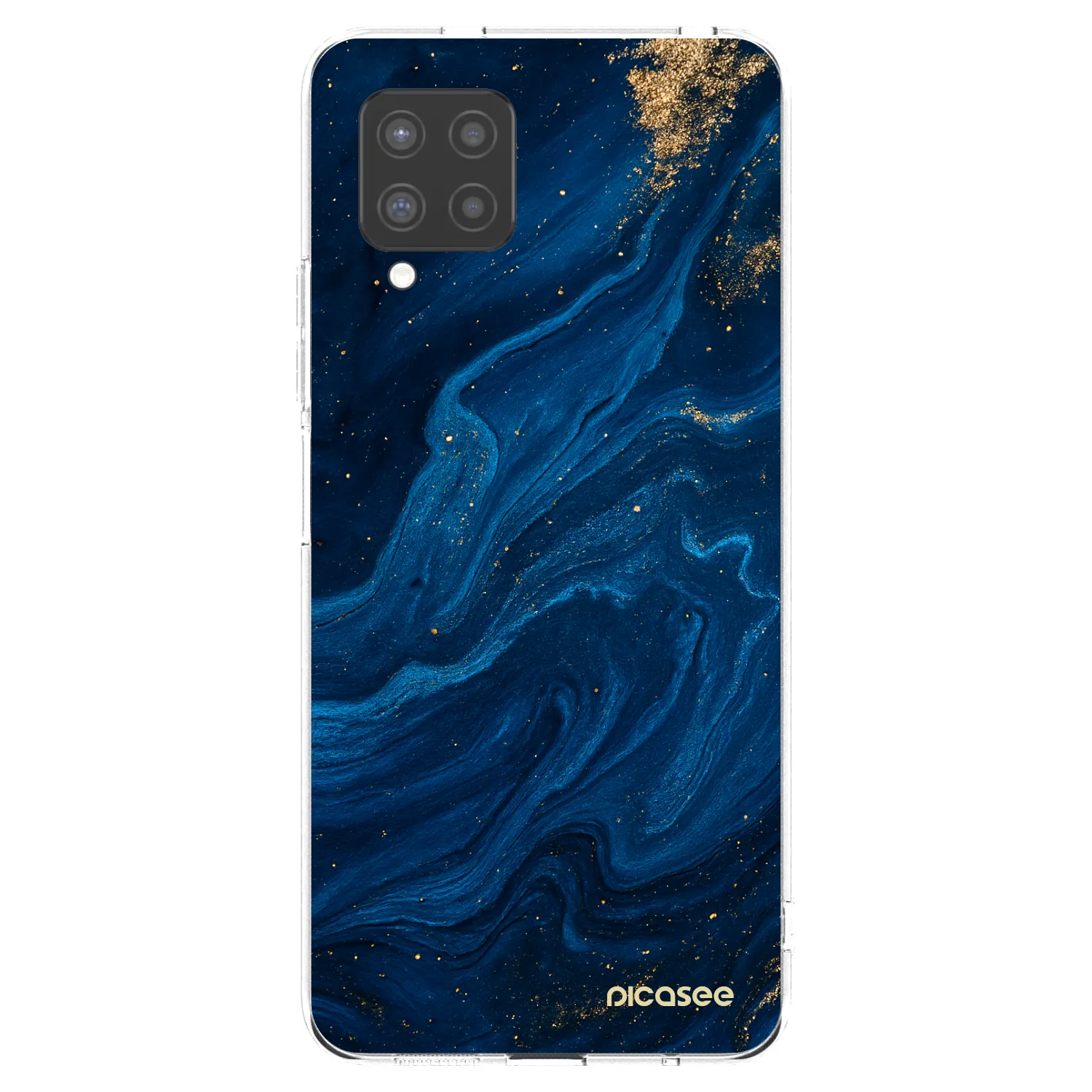 Picasee silikonový průhledný obal pro Samsung Galaxy A42 A426B - Blue