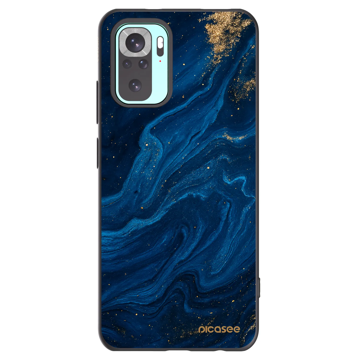 Picasee silikonový černý obal pro Xiaomi Redmi Note 10 Pro - Blue