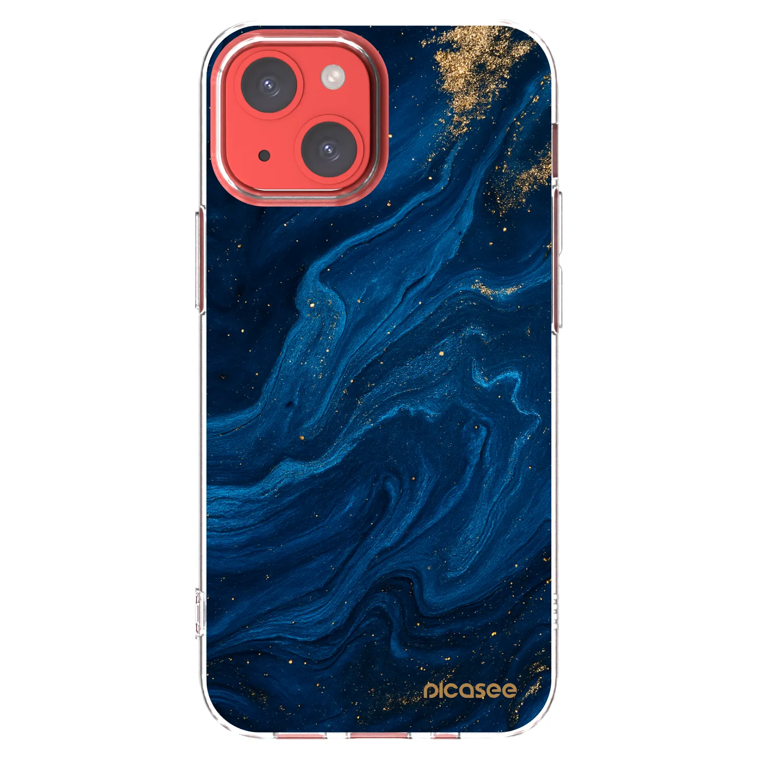 Picasee silikonový průhledný obal pro Apple iPhone 13 mini - Blue