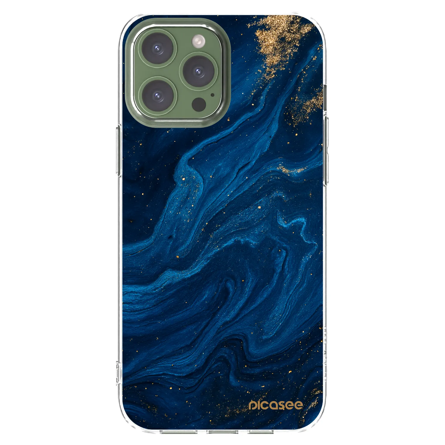 Picasee silikonový průhledný obal pro Apple iPhone 13 Pro Max - Blue