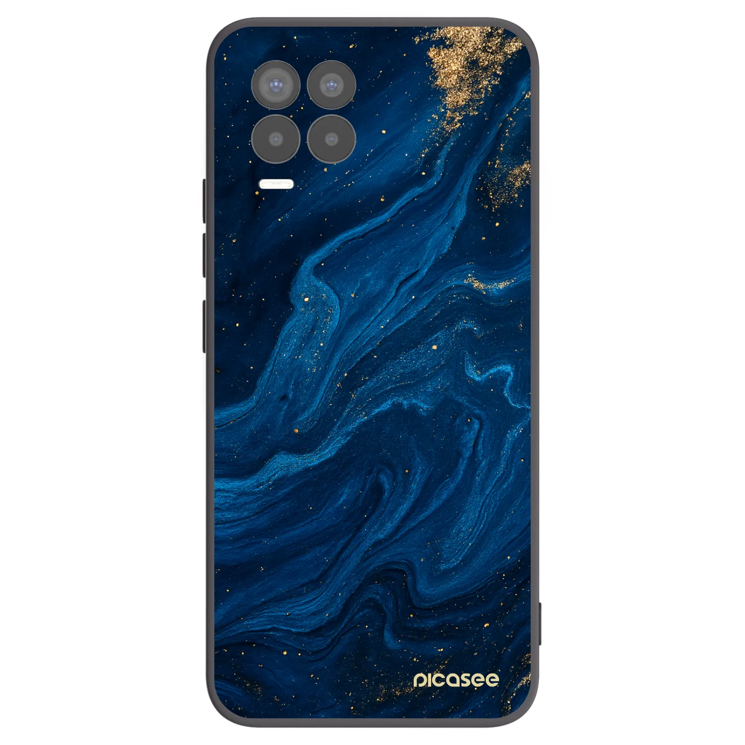 Picasee silikonový černý obal pro Realme 8 Pro - Blue