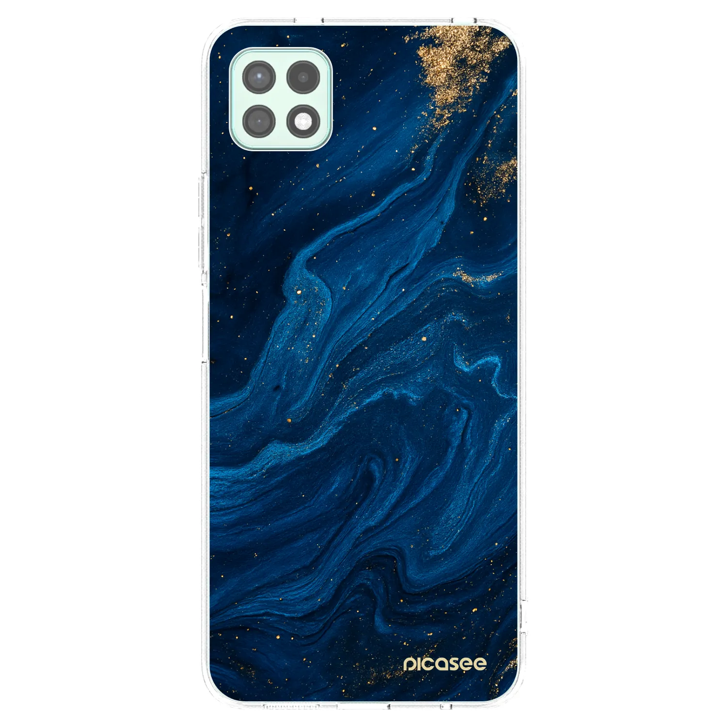 Picasee silikonový průhledný obal pro Samsung Galaxy A22 A226B 5G - Blue