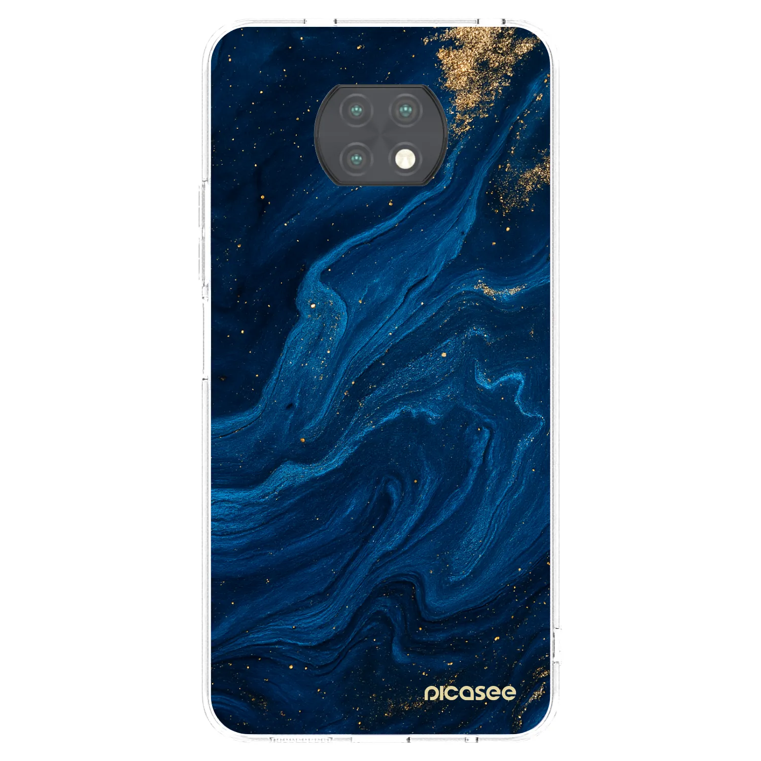 Picasee silikonový průhledný obal pro Xiaomi Redmi Note 9T - Blue