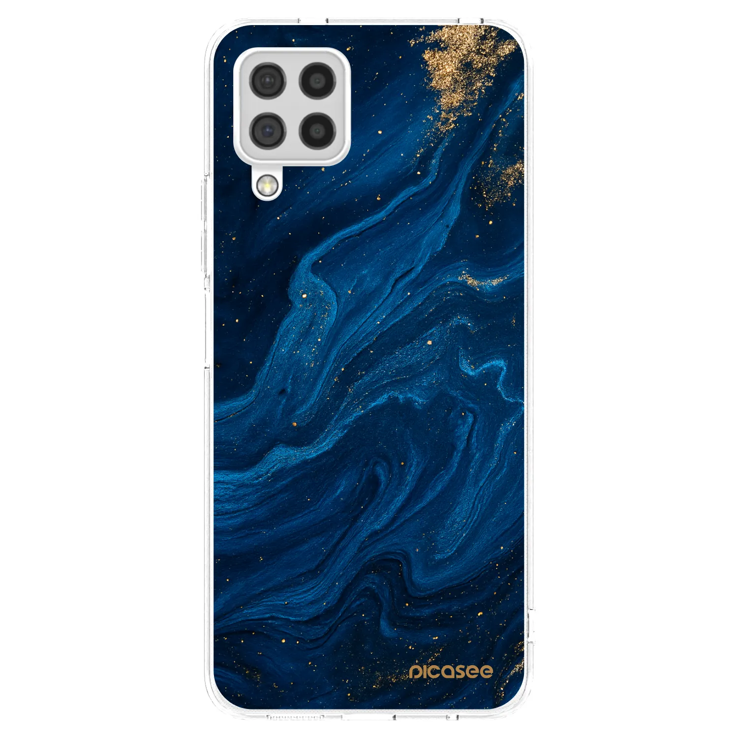Picasee silikonový průhledný obal pro Samsung Galaxy A22 A225F 4G - Blue