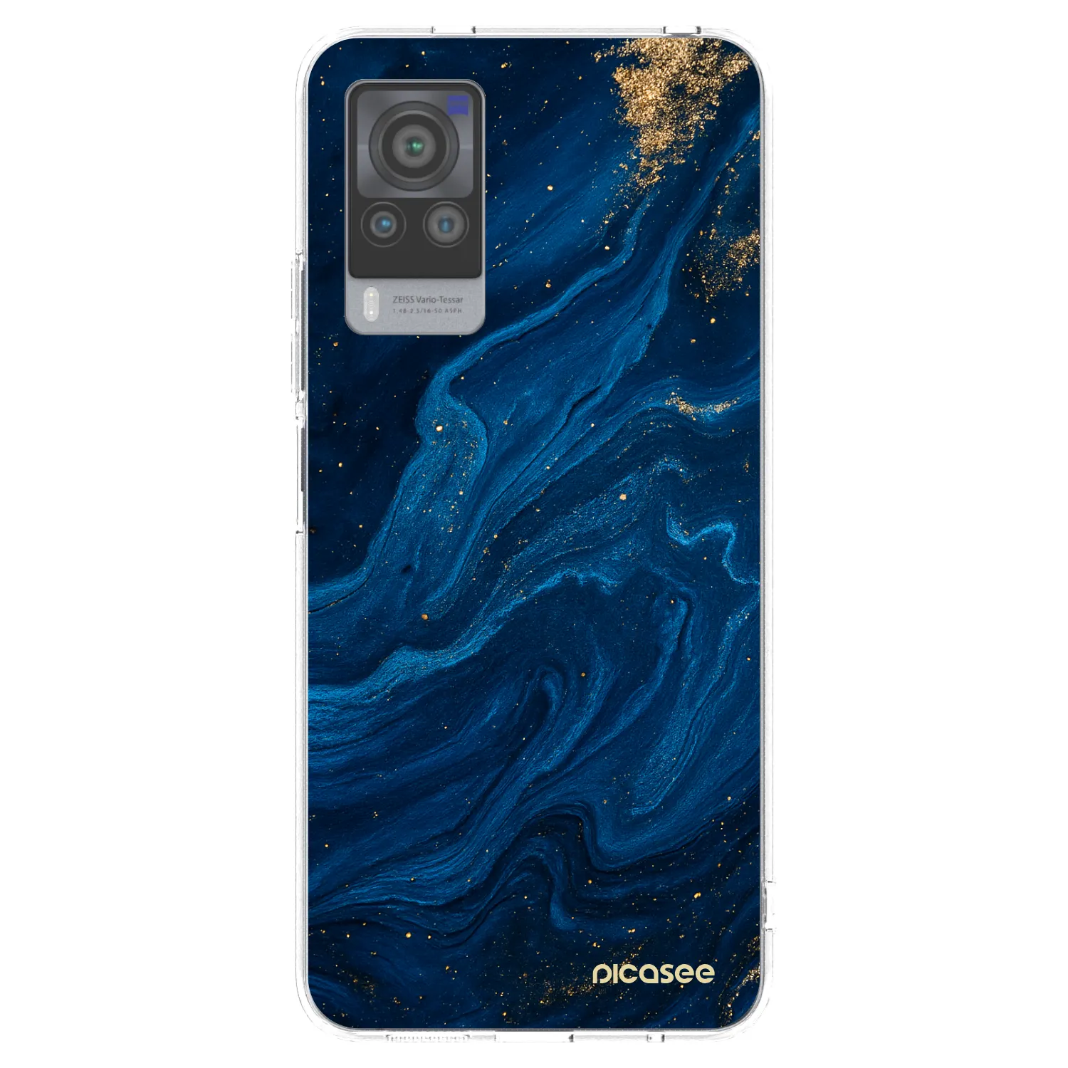 Picasee silikonový průhledný obal pro Vivo X60 Pro 5G - Blue