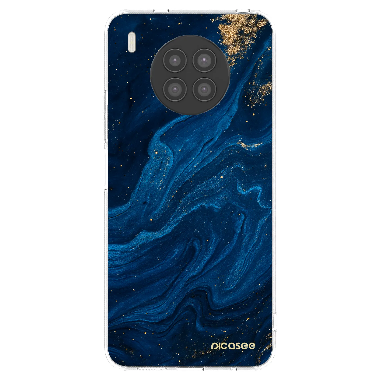 Picasee silikonový průhledný obal pro Huawei Nova 8i - Blue