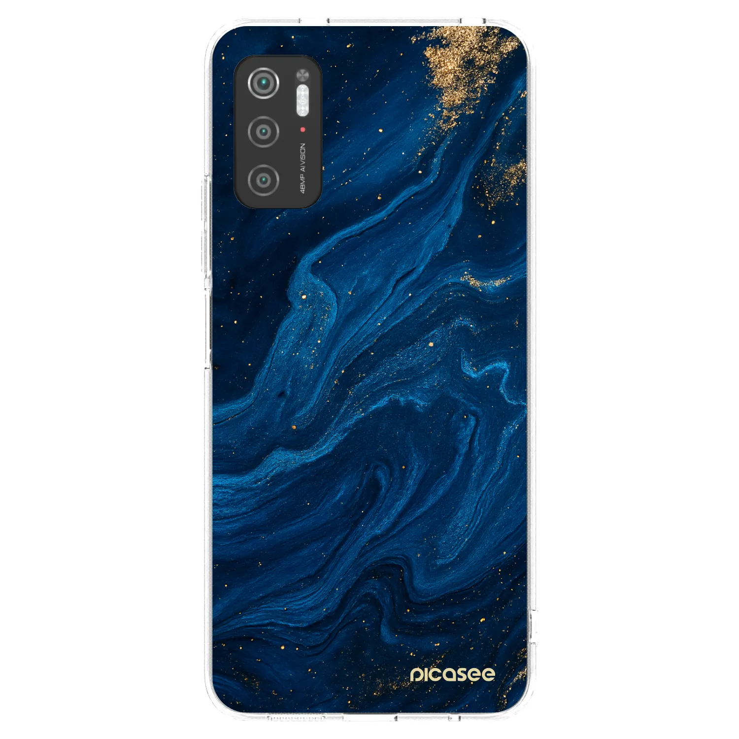 Picasee silikonový průhledný obal pro Xiaomi Poco M3 Pro 5G - Blue