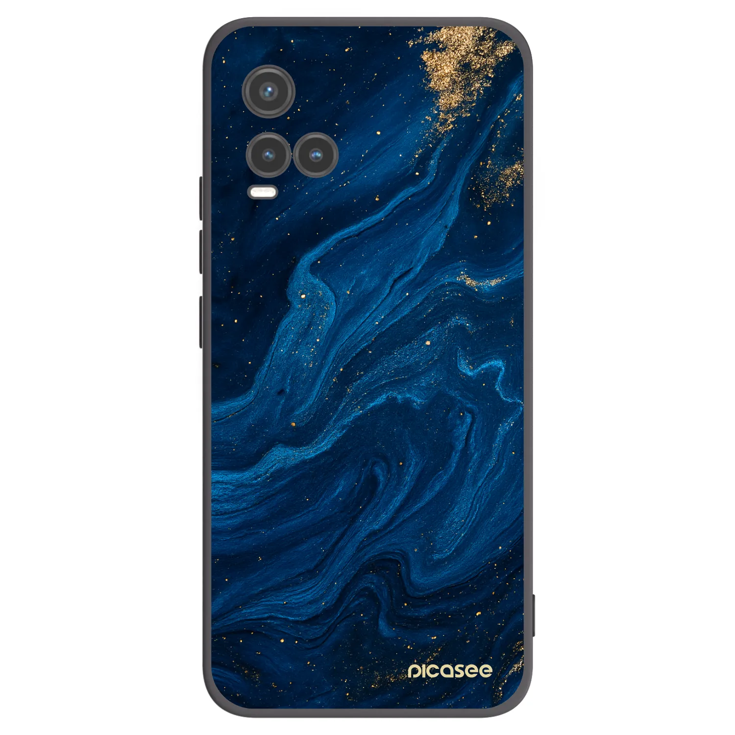 Picasee silikonový černý obal pro Vivo Y33s - Blue