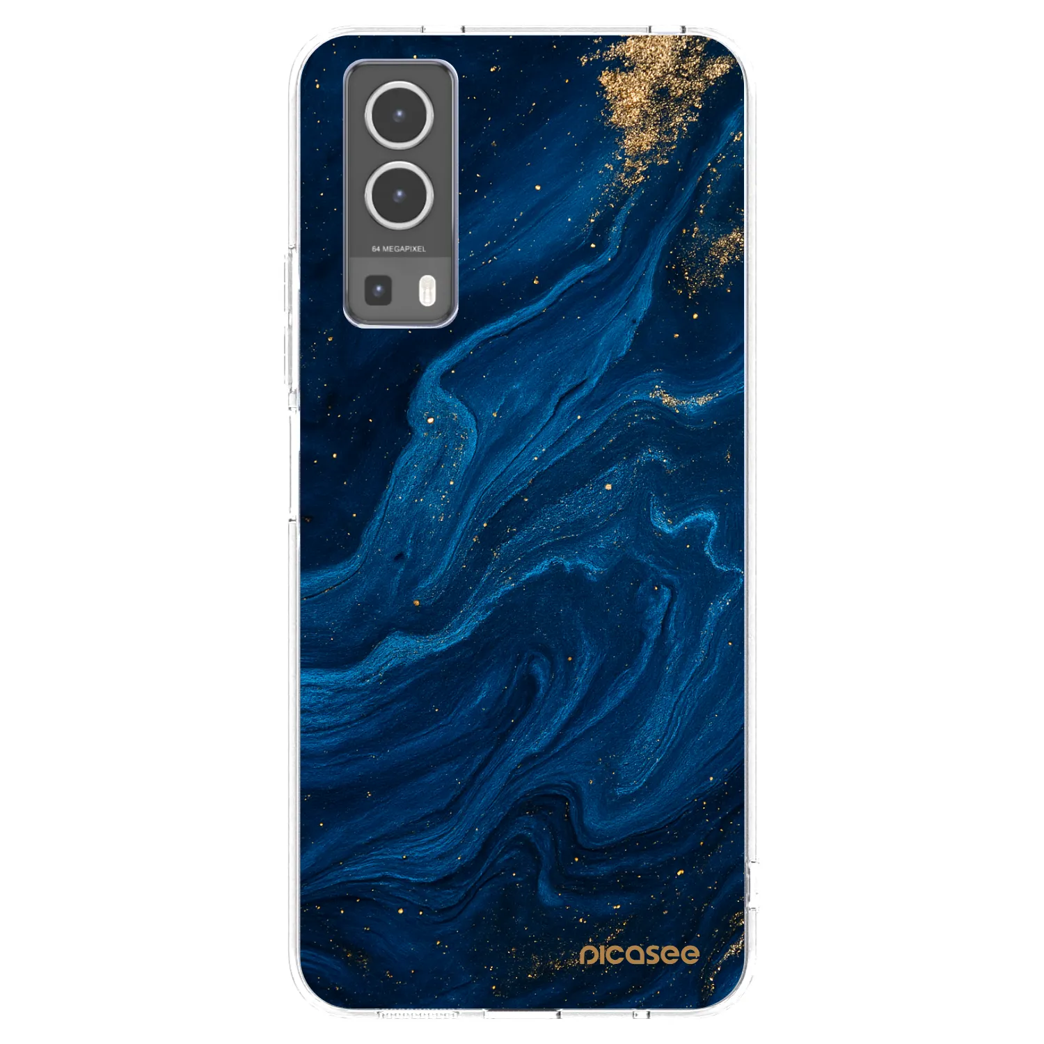 Picasee silikonový průhledný obal pro Vivo Y72 5G - Blue