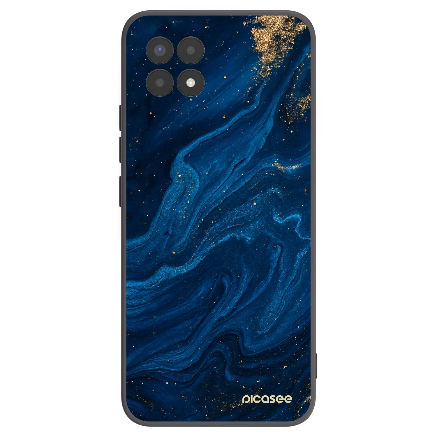 Picasee silikonový černý obal pro Realme 8i - Blue