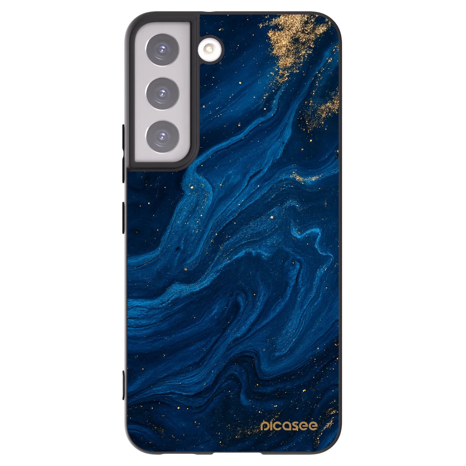 Picasee silikonový černý obal pro Samsung Galaxy S22 5G - Blue