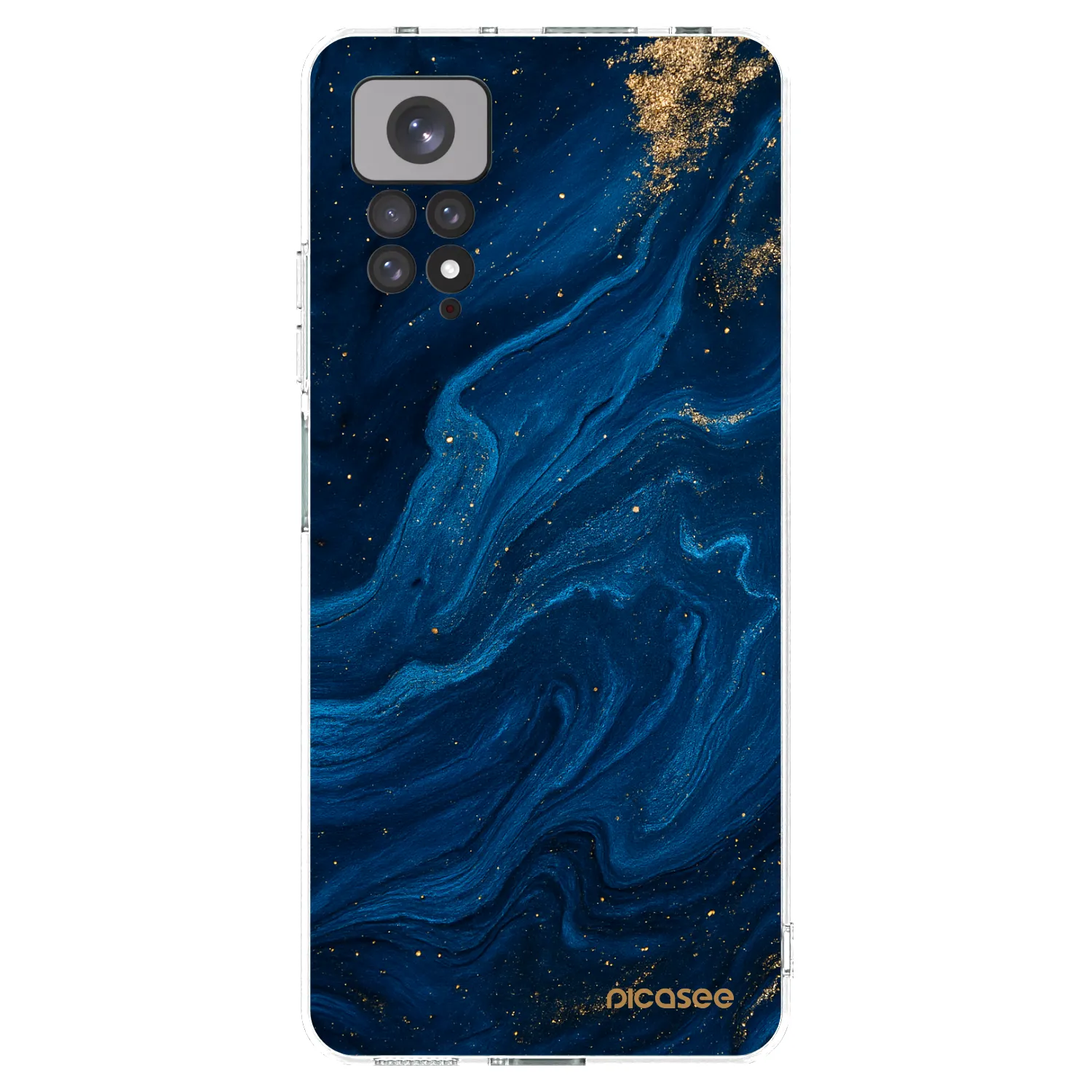 Picasee silikonový průhledný obal pro Xiaomi Redmi Note 11 - Blue