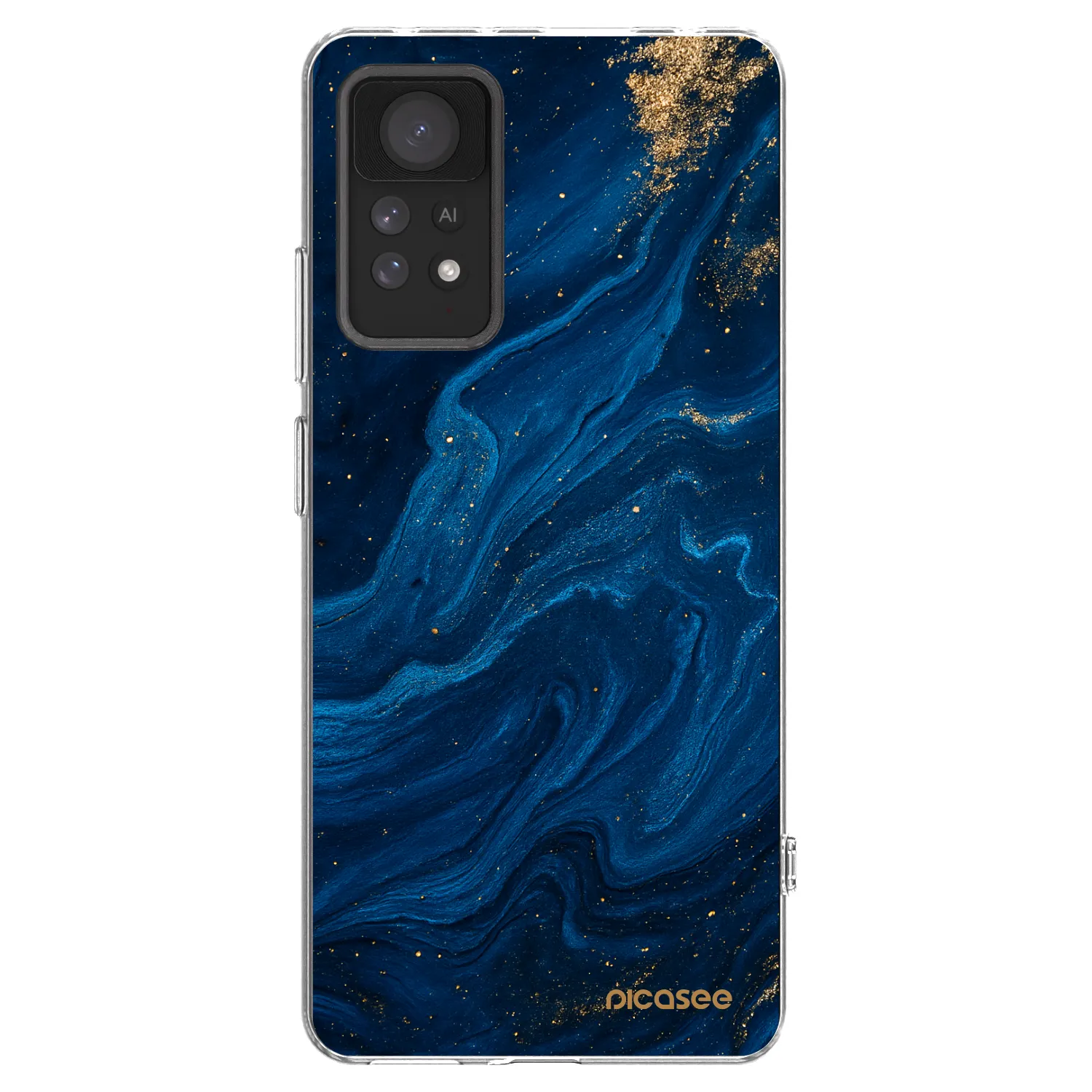 Picasee silikonový průhledný obal pro Xiaomi Redmi Note 11 Pro 5G - Blue