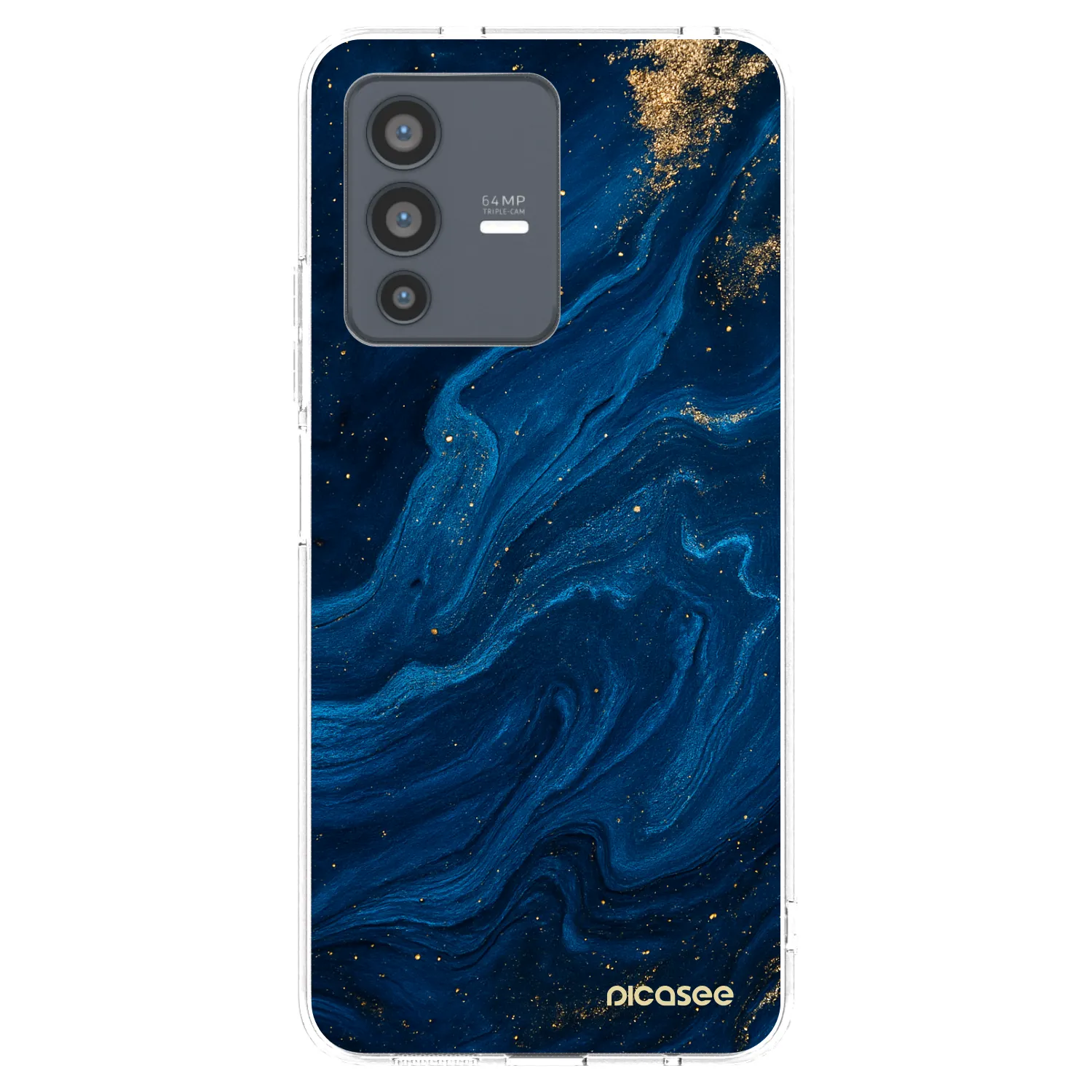 Picasee silikonový průhledný obal pro Vivo V23 5G - Blue