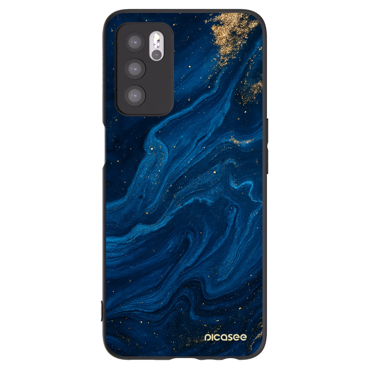 Picasee silikonový černý obal pro OPPO A16s - Blue