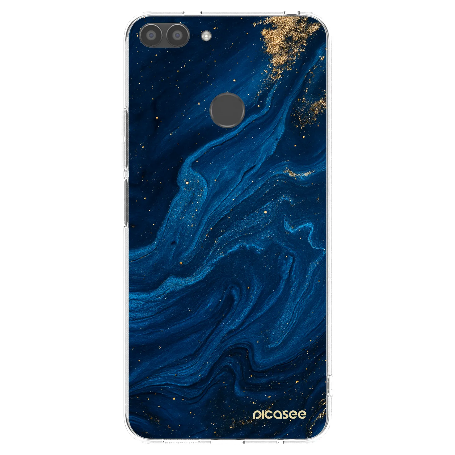 Picasee silikonový průhledný obal pro Huawei P Smart - Blue