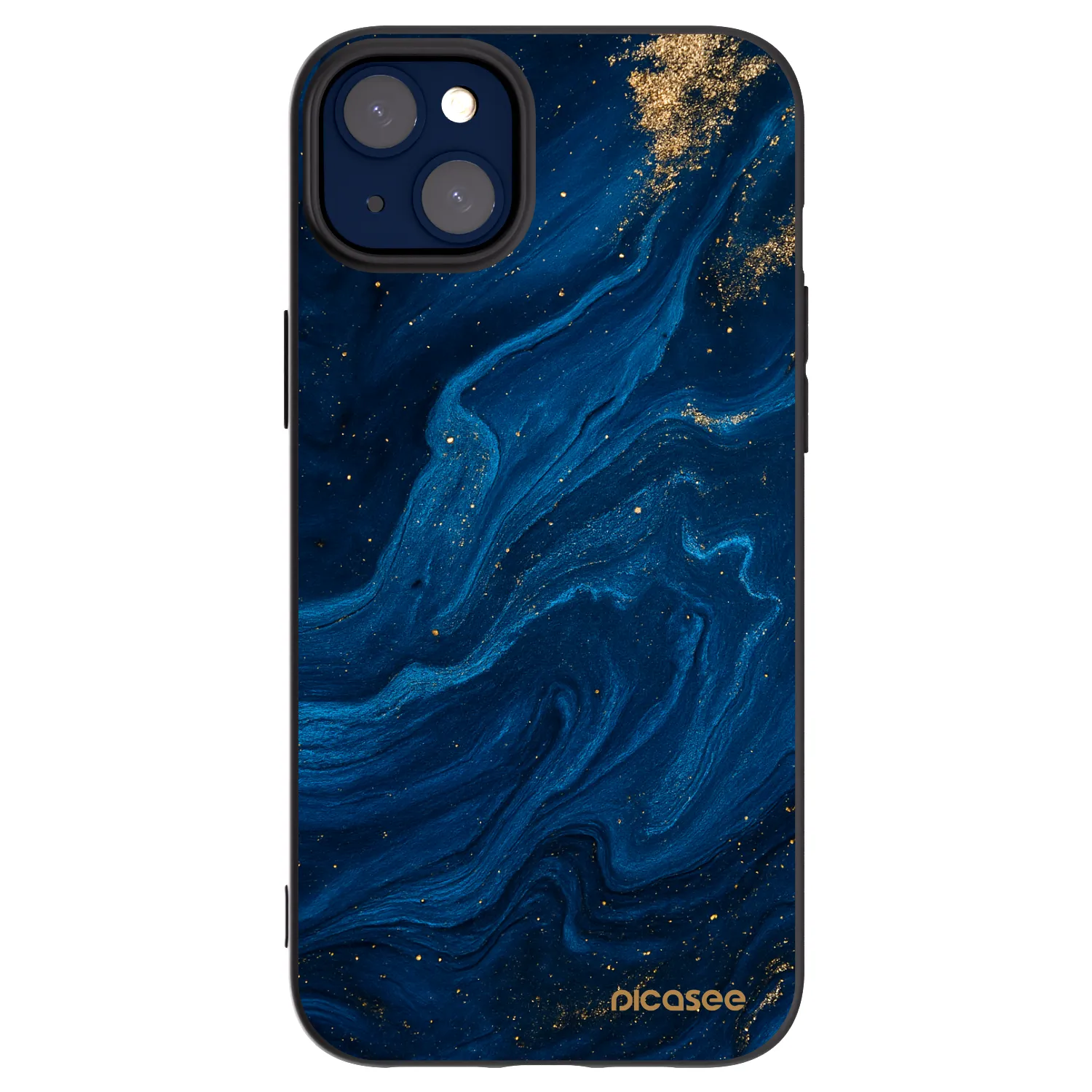Picasee silikonový černý obal pro Apple iPhone 14 Plus - Blue