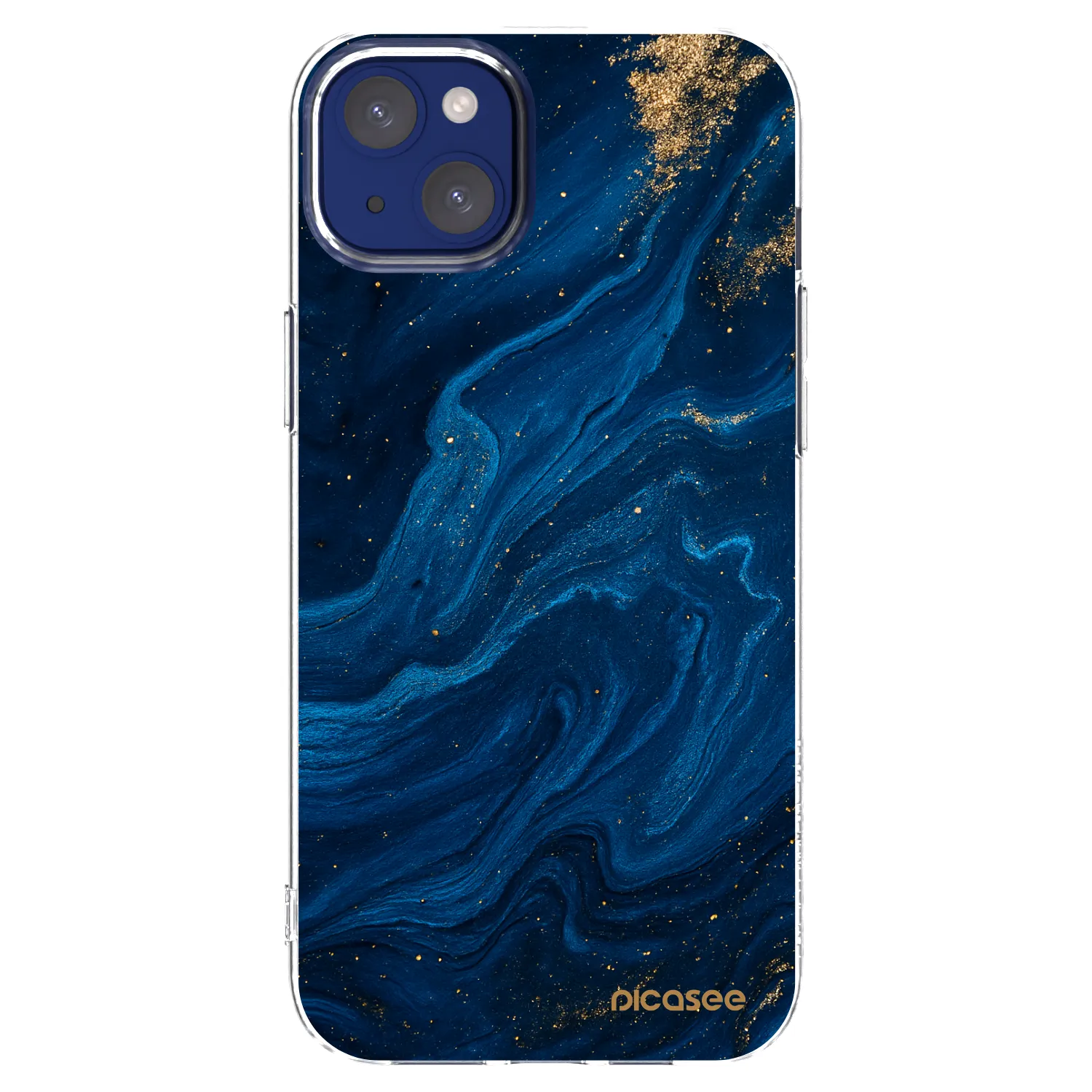 Picasee silikonový průhledný obal pro Apple iPhone 14 Plus - Blue