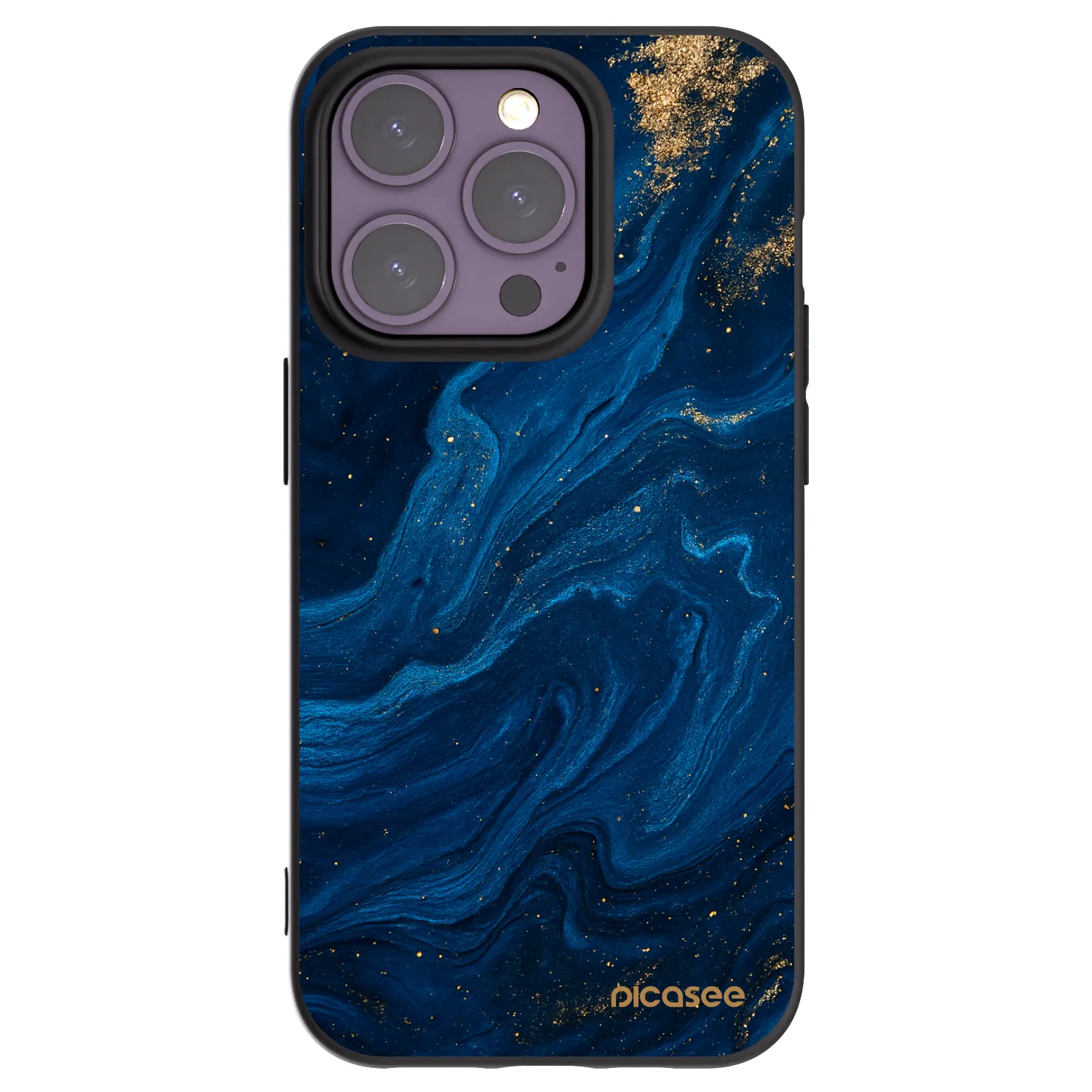 Picasee silikonový černý obal pro Apple iPhone 14 Pro - Blue