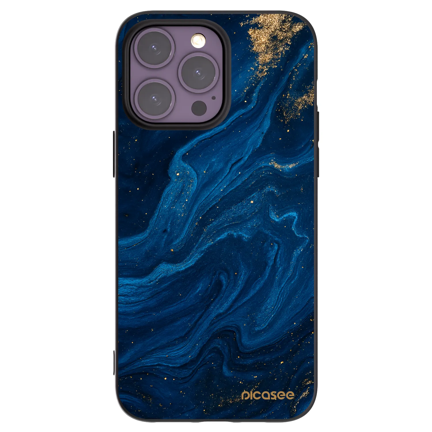 Picasee silikonový černý obal pro Apple iPhone 14 Pro Max - Blue