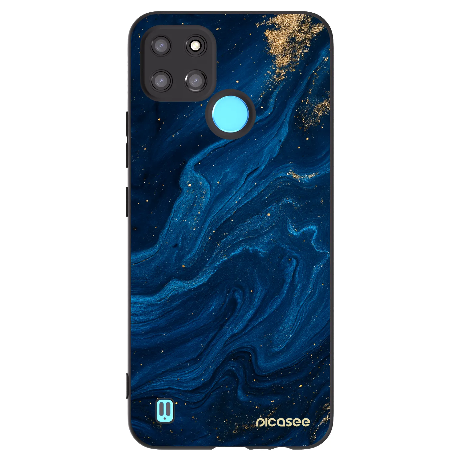 Picasee silikonový černý obal pro Realme C21Y - Blue