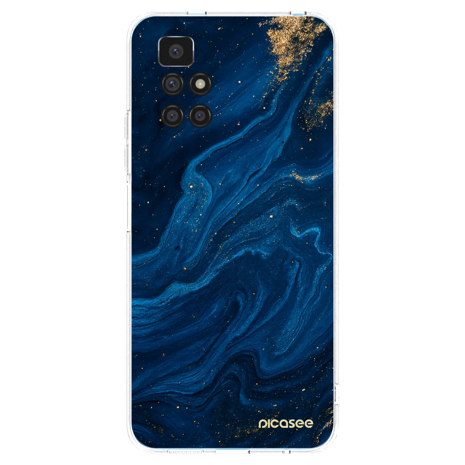 Picasee silikonový průhledný obal pro Xiaomi Redmi 10 (2022) - Blue