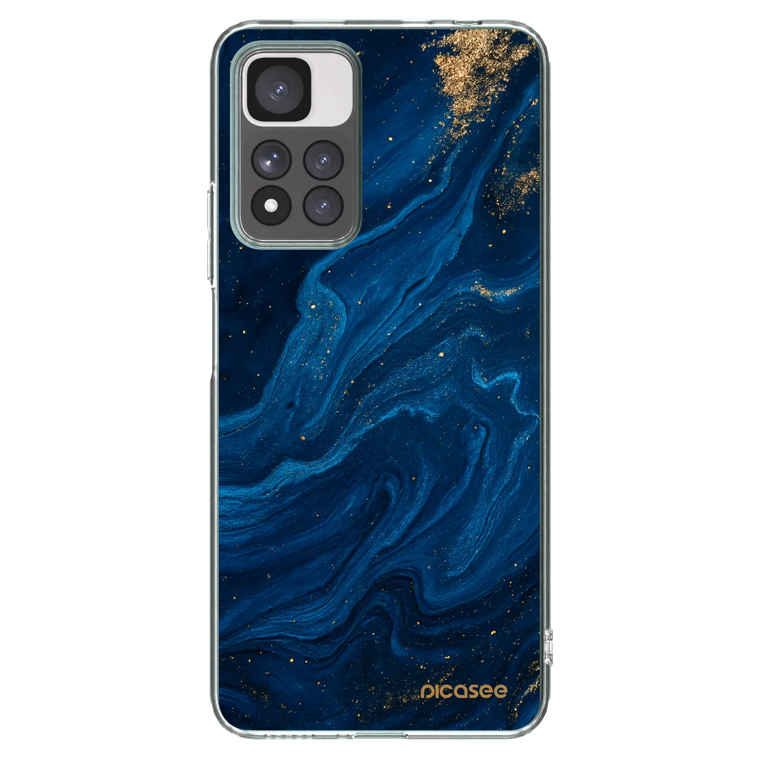 Picasee silikonový průhledný obal pro Xiaomi Redmi Note 11 Pro+ 5G - Blue