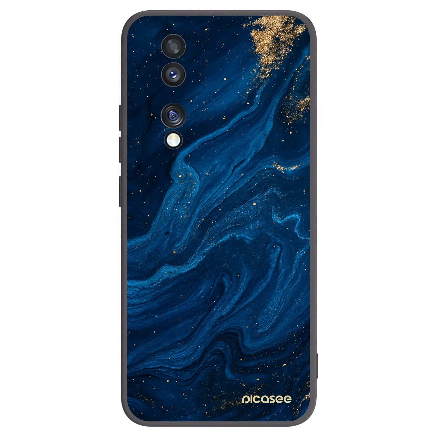 Picasee silikonový černý obal pro Honor 70 - Blue