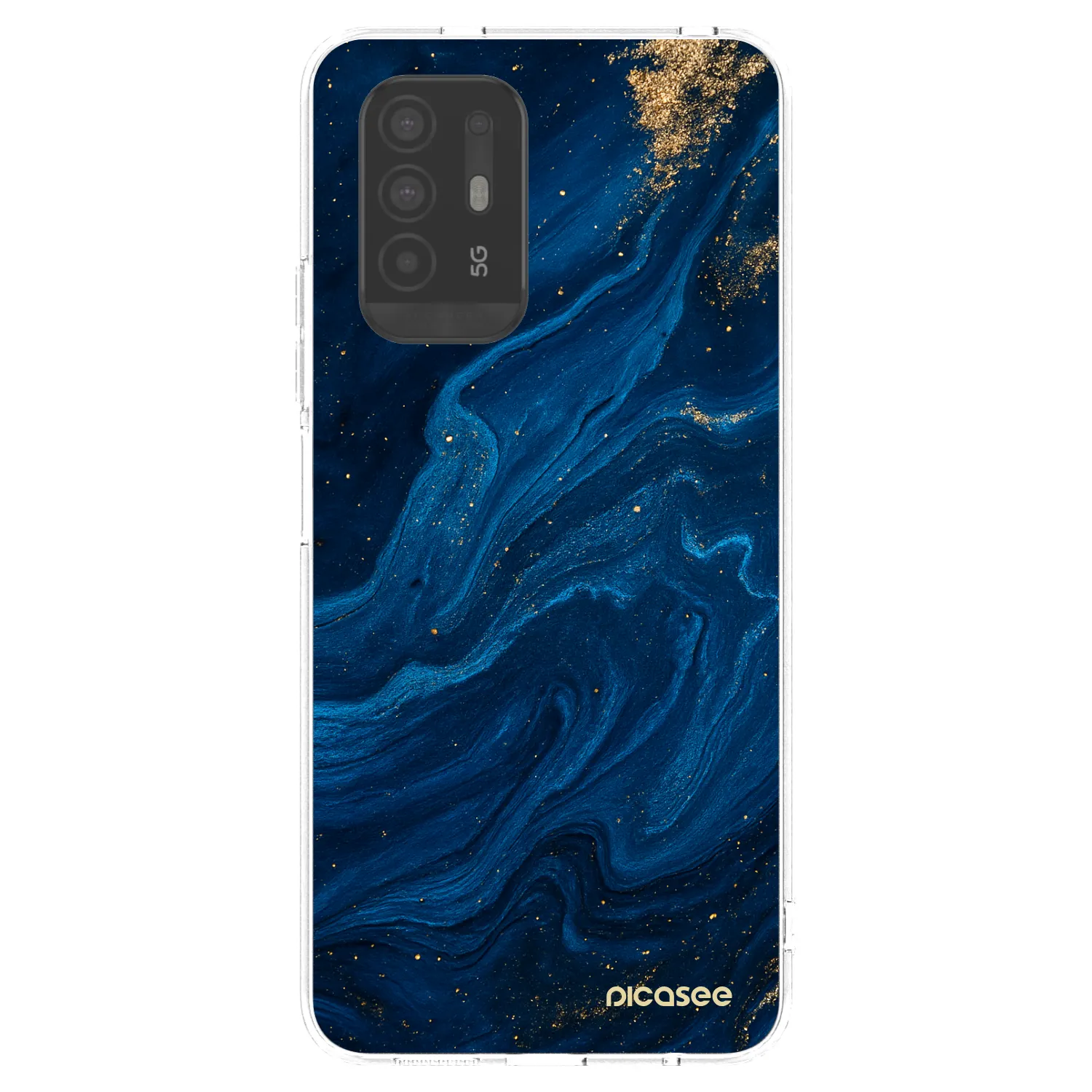 Picasee silikonový průhledný obal pro OPPO A94 5G - Blue