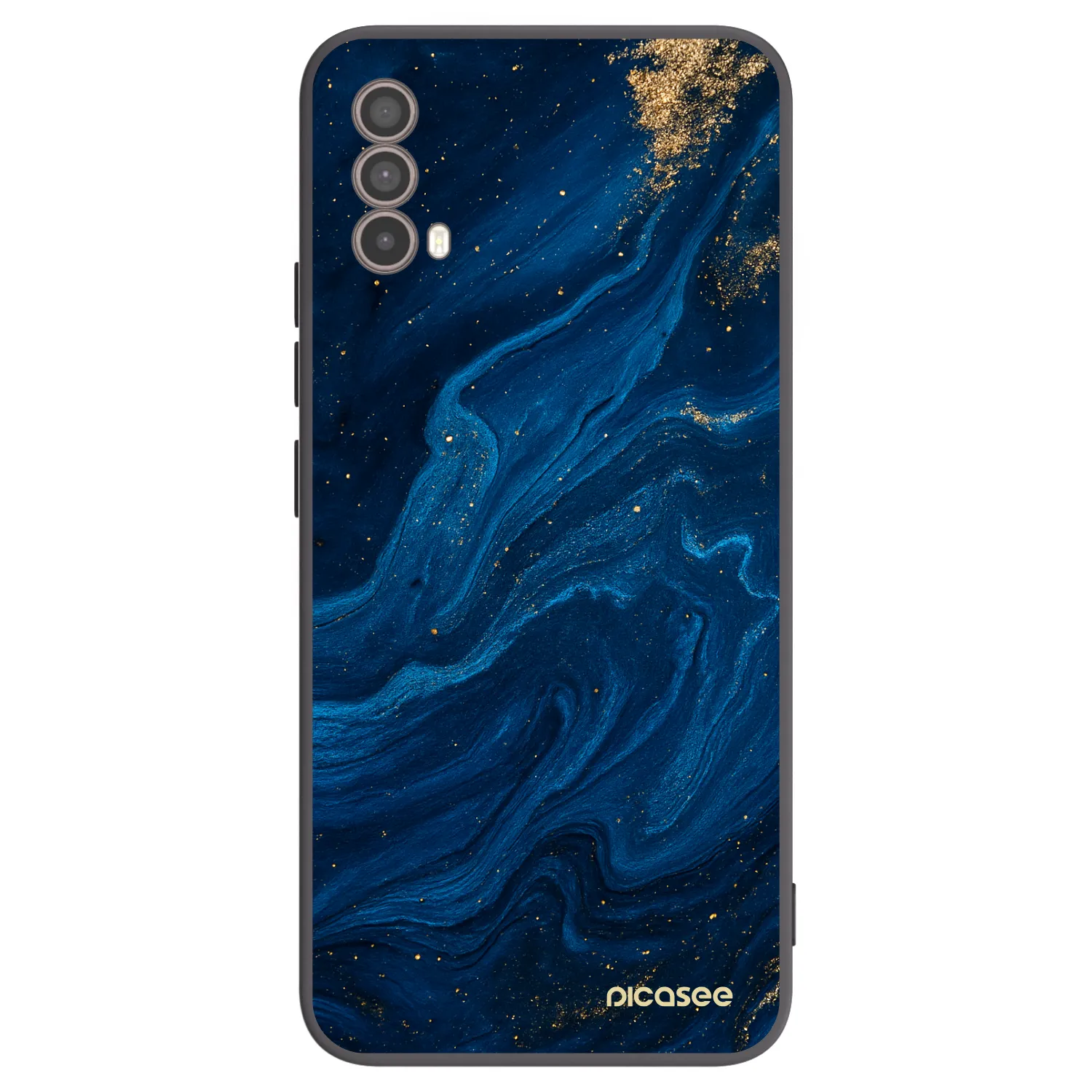 Picasee silikonový černý obal pro Motorola Moto E40 - Blue