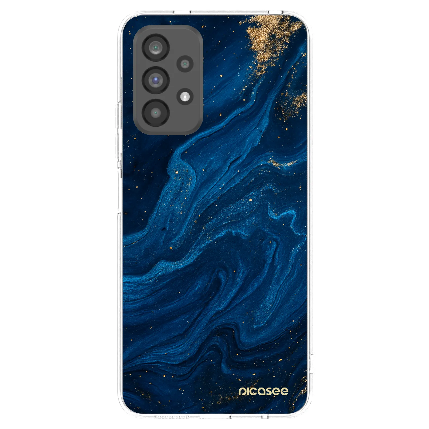 Picasee silikonový průhledný obal pro Samsung Galaxy A73 5G - Blue