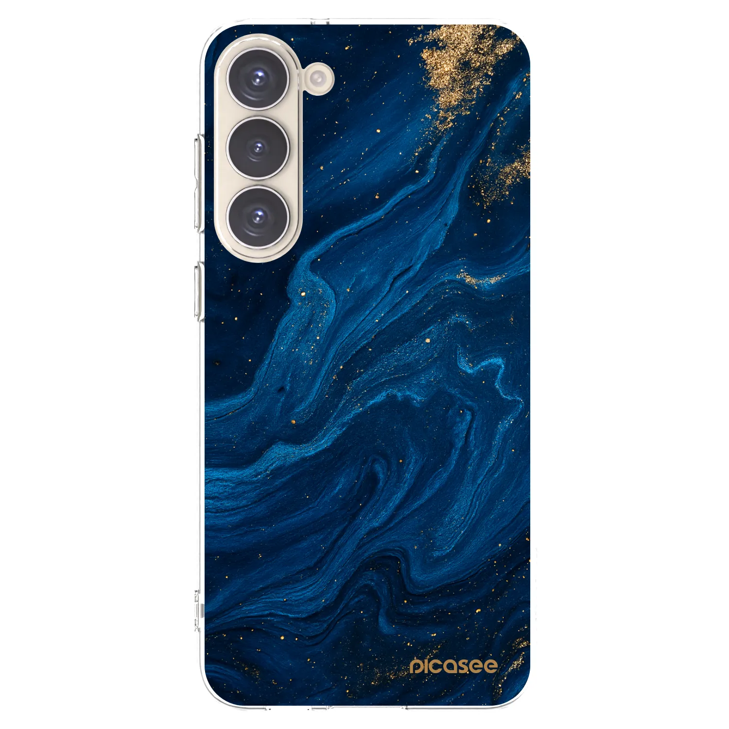 Picasee silikonový průhledný obal pro Samsung Galaxy S23+ 5G - Blue