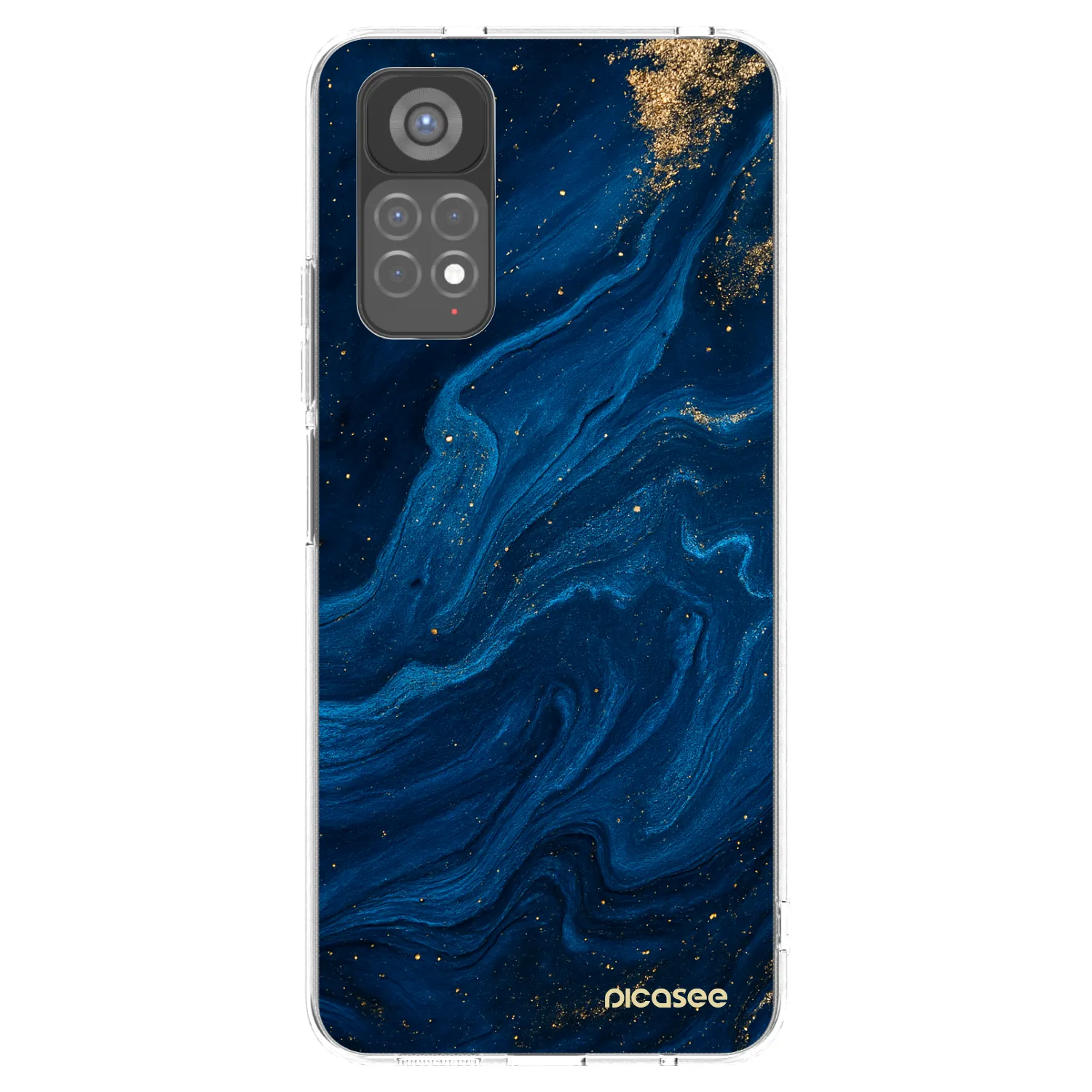 Picasee silikonový průhledný obal pro Xiaomi Redmi Note 11S 5G - Blue