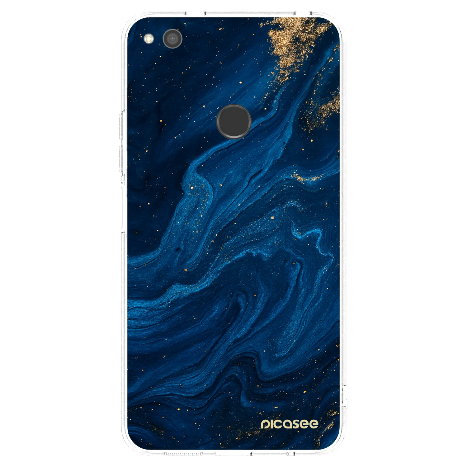 Picasee silikonový průhledný obal pro Huawei P9 Lite 2017 - Blue