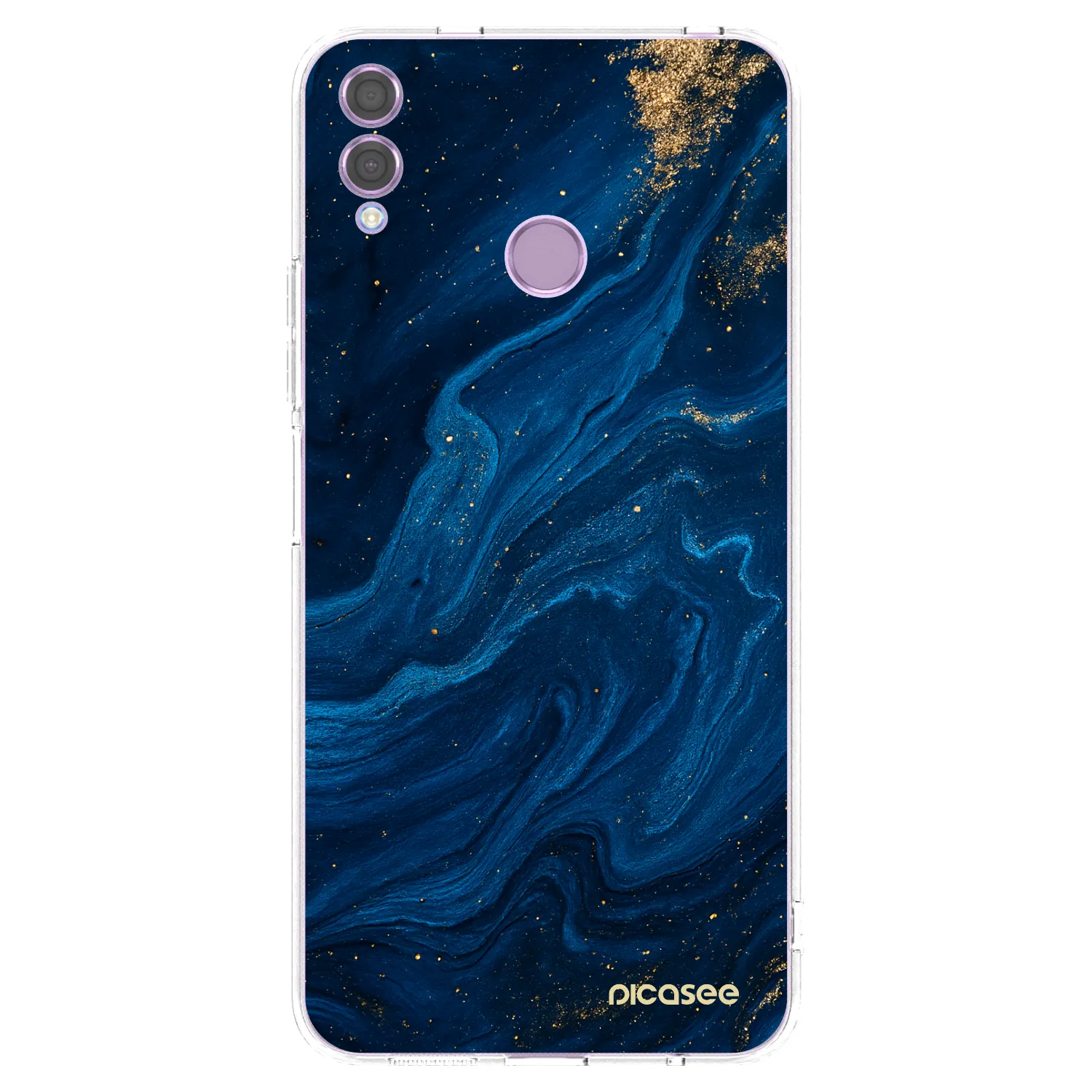 Picasee silikonový průhledný obal pro Honor 8X - Blue